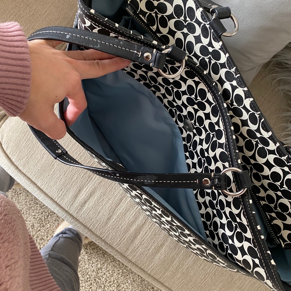 Coach Leather Diaper Bag - Picture 12 of 14